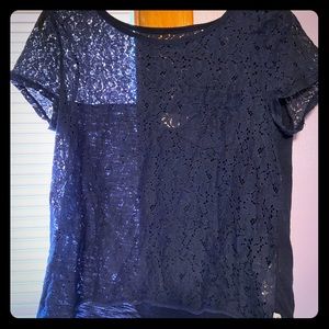 Dark Blue Lace shirt